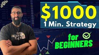 Killer BINARY OPTIONS 1 MINUTE STRATEGY for ROOKIES  LIVE TRADING 