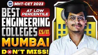 Best Engineering Colleges In Mumbai|At Low Percentile|Cut Offs,Placements, Rank|By Sameer Shaikh