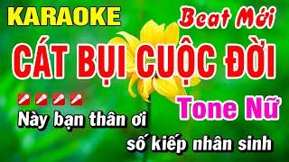 Karaoke Cát Bụi Cuộc Đời Tone Nam (Beat Hay) Nhạc Sống | Hoài Phong Organ