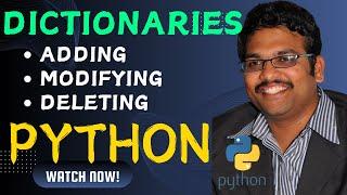 DICTIONARIES(ADDITION,MODIFY&DELETE) - PYTHON PROGRAMMING