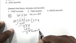 How to convert seconds into minutes and hours/ time conversation math for jawahar navodaya vidyalay