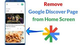 How to Remove Google Discover News Feed from Android Phone?