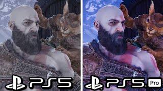 God of War Ragnarok PS5 vs PS5 Pro Graphics Comparison