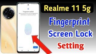 Realme 11 fingerprint screen lock / fingerprint lock setting in Realme 11 5g/Realme 11 pattern lock