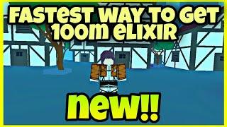 How to get 100m elixir fast in anime punching simulator | Fastest Way to get elixir
