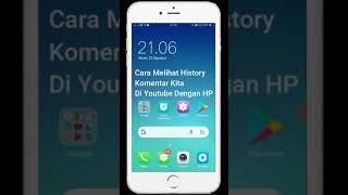 Cara Melihat History Komentar Kita Di Youtube Dengan HP