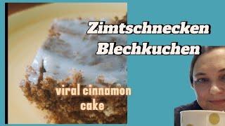 Zimtschnecken-Blechkuchen  ohne Hefe//Cinnamon-Cake fast&delicious #viraleRezepte #bake #cinnamon