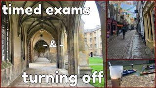 timed exams and turning off // Cambridge Vlog 46