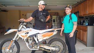 Surprising Fan with a Custom Dirtbike for Free!