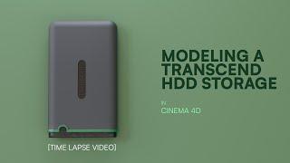 Modeling a Transcend HDD Storage in C4D [TIMELAPSE]