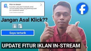 Iklan In Stream Facebook Terbaru || Tombol SAYA TERTARIK Di Fitur Iklan In-stream