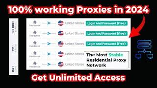 Free Residential Proxy List in 2024 for any country | 100% working