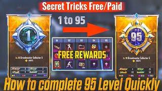 10 SECRET TRICK TO INCREASE 1 TO 95 COLLECTION LEVEL FASTER | BGMI COLLECTION EVENT TRICK