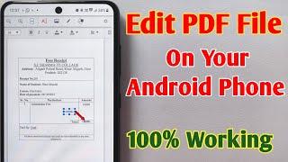 How to Edit PDF File in Android Phone