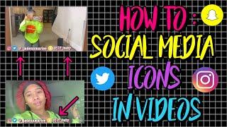 HOW TO : PUT YOUR SOCIAL MEDIA IN YOUTUBE VIDEOS!