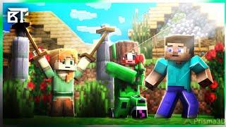 Pillager Queen proposes to Steve in front of Alex | Babu Tech | Prisma 3D Minecraft Animation