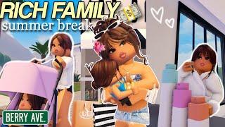 Rich Family Summer Break  | Roblox Berry Avenue Roleplay