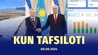 Qozog‘istonga tashrif va elektr energiyasi hisobini yurituvchi yangi tizim — 8-avgust dayjesti