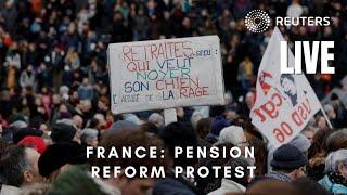LIVE: French protesters take to the streets over Macron's pension reform plans