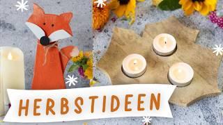 HERBST DEKO IDEEN selber machen Schnelle & einfache HERBST DEKORATION  | TRYTRYTRY