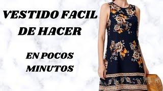 como hacer un vestido FACIL SENCILLO TUTORIAL DE COSTURA