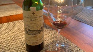 La Mission Haut Brion 1983 Graves Trophy Bordeaux Wine Review