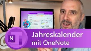 Kalender 2025 mit OneNote: Vorlage für Jahresplaner