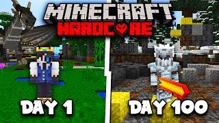 I Survived 100 Days in a Modded Hardcore Minecraft World.. Here's What Happened