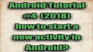 How To Open New Activity On Button Click In Android