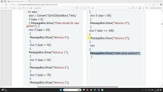 #30-  Sıra Sizde ,C# form işlemi if else örnekleri , C# form ile if else kullanımı