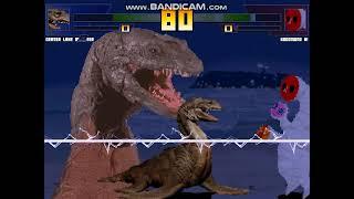 mugen プレシオサウルス[火山湖の大怪獣] vs こどもの樹