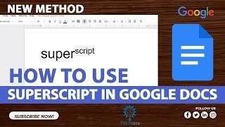 How to Use Superscript in Google Docs 2024 [New Method]
