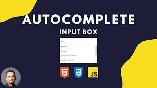 Javascript Autocomplete Dropdown - Javascript Tutorial For Beginners