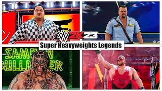 WWE 2k23 Legends Super Heavyweight Entrances & Finishers!