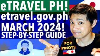  MARCH 2024 LATEST STEP-BY-STEP GUIDE eTRAVEL GOV.PH REGISTRATION TRAVEL #ninjawifi #etravel