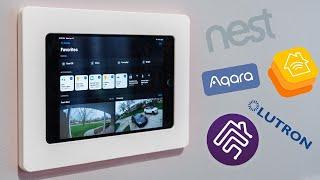 Wall Mounted iPad Smart Home Set up! (iPAD controls the WHOLE house!) - 2023 UPDATE!