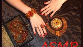 ASMR/AСМР на русском. МОИ УКРАШЕНИЯ  ИЗ  ЯНТАРЯ. Мягкий тихий голос.Массаж рук.