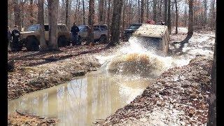 Jeep Cherokee XJ on 37s goes a little to deep!!!