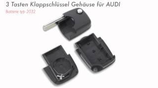 Klappschlüssel Gehäuse Für Audi A1 A3 A4 A5 A6 A8 // Batterie typ cr2032