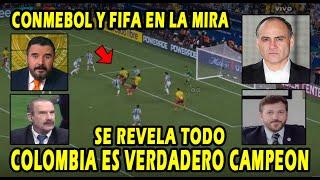 REACCIONO A EL MUNDO CONTRA CONMEBOL Y FIFA POR ROBO A COLOMBIA VS ARGENTINA