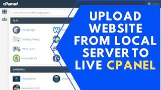 How to Upload WordPress Website From Localhost to Live Server Using C Panel In Hindi | Web Migration