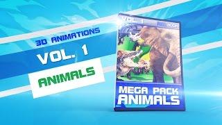 3D Animation ANIMALS Mega Pack 1 - Green Screen PixelBoom