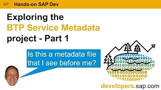 Exploring the BTP Service Metadata project - Part 1