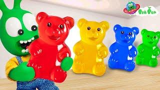  Pea Pea enjoys Yummy Colorful Honey Bear Jelly   Pea Pea - Cartoon for Kids