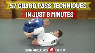 57 BJJ Guard Passing Techniques in Just 8 Minutes - Jason Scully