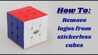 How to remove Logo's from Stickerless Cubes