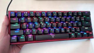 Unboxing and review of redragon k617 fizz mechanical keyboard (black edition)