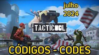 CÓDIGOS TACTICOOL | JULHO 2024 | TACTICOOL CODES | TACTICOOL GIFT CODES | TACTICOOL REDEEM CODES 