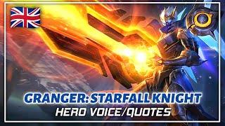 Granger: Starfall Knight Voice / Quotes | Legend Skin | MLBB | Mobile Legends