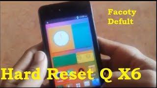 QMobile Noir X6 Hard Reset | q mobile X6 factory reset